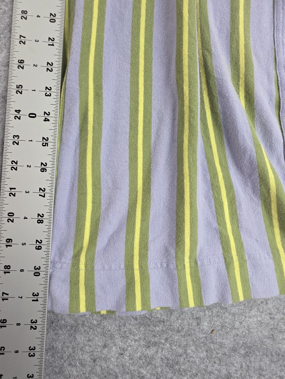 Free-est striped cotton lounge pant in lavender and green Free People XS - Picture 4 of 7